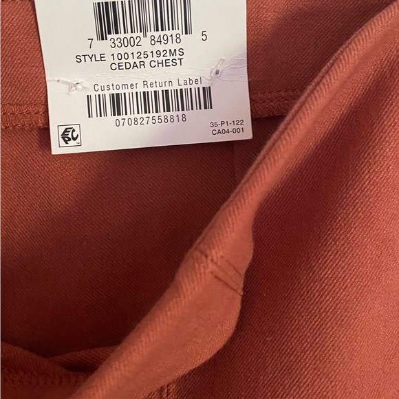 Nwt Alfani Slim Comfort Waist Core Fringe Pants Size 14 Cedar Chest - Picture 3 of 6